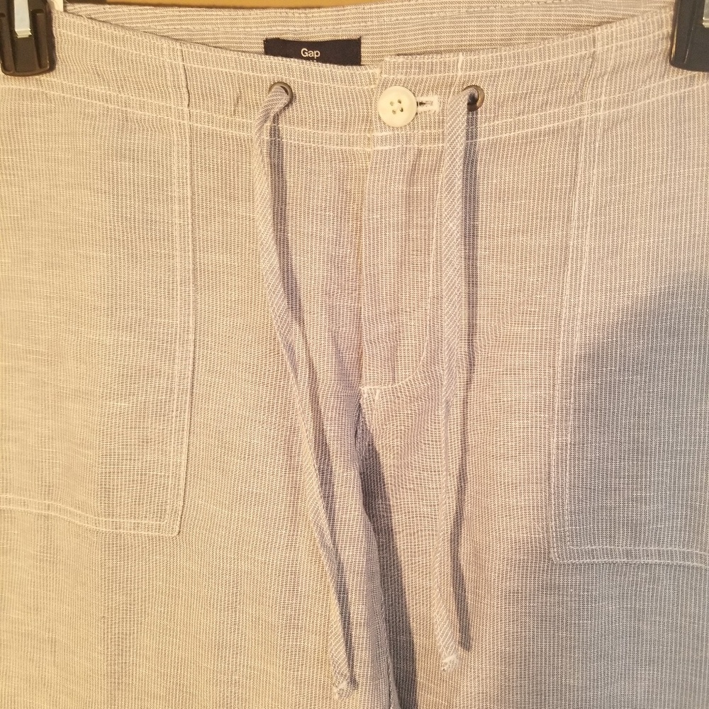 NWT Gap Linen Blend Pants (B9) - Picture 2 of 5
